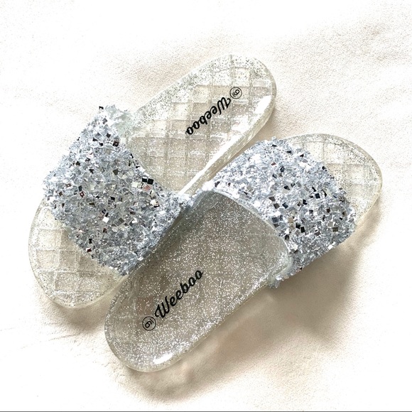 •Drip Drip Bling• Embellished Jelly Slides - Picture 5 of 5